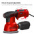 300W Handheld Electric Eccentric Sander 5 Inch 125mm Sanding Plate Electric Sander Wood Processing Furniture Car Polishing Machine with Dust Box 6 Speed Regulation