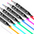 80 Colors Markers Dual Brush Pens Marker Double Tipped Round + Chisel Tips Sketch Art Drawing Markers For Artist Kids Adults Books Card Coloring Sketching
