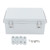 Junction Box ABS Waterproof Power Enclosure Electrical Connection Case for Outdoor