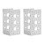 2 Pcs U Shaped Bracket Aluminum Alloy Robot Servo Bracket for Robot DIY Accessories