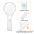 Magnifying Glass with 3 LED Light 3x 45x Handheld Magnifier and Dual Magnifying Glass for Reading Coins Seniors Kids Jeweler