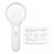 Magnifying Glass with 3 LED Light 3x 45x Handheld Magnifier and Dual Magnifying Glass for Reading Coins Seniors Kids Jeweler