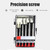 6Pcs Mini  Screwdriver Set Small Screwdriver Set with Flathead Phillips Screwdrivers for Electronics Watch Eyeglass Repair
