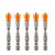 5Pcs Screwdriver Bit Cross S2 Alloy Steel Magnetic Hex Shank Tool Set Kit for Working Yellow