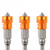 5Pcs Screwdriver Bit Cross S2 Alloy Steel Magnetic Hex Shank Tool Set Kit for Working Yellow