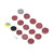 133Pcs Sandpaper Disc Kit Polishing with Abrasive Pad Sanding Paper Round 2in DM05601281