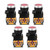 5pcs 22mm 37V-440V Push Button Switch Self Resetting Button Switch without Light(Red )