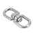 304 Stainless Steel Eye to Eye Rotate Ring Corrosion Resistant Key Ring Keychain Connectors for Swings Hanging ChairsM6