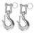 2Pcs Lifting Clevis Chain Hook 304 Stainless Steel Rigging Accessory with Safety Latch(3/8（1000kg） )
