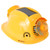 Solar Hard Hat 5 Gear Dual Cooling Fan Strong Bright Light Construction Safety Helmet  100‑240V