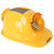 Solar Hard Hat 5 Gear Dual Cooling Fan Strong Bright Light Construction Safety Helmet  100‑240V