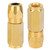 2PCS Replacement Grease Flat Nozzle Fitting Nipple Grease Gun Lubrication Accessories(Gold)