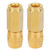 2PCS Replacement Grease Flat Nozzle Fitting Nipple Grease Gun Lubrication Accessories(Gold)