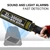 ZL 3000D Handheld Metal Detector Security Scanner Adjustable Sensitivity Security Wand for Safety Check Lights Alarm