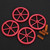 4Pcs Aluminium Alloy Hand Twisted Leveling Nut Spring Kit Replacement Accessories Fit for Ender