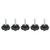 5Pcs M6 25MM Plastic Handle Thumbscrew FivePointed Star Head Screw Threaded Grip Knob