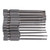11 Piece Plum Blossom Screwdriver Bit Set 1/4in Hex Shank S2 Steel Magnetic 75mm Safety Bit Set
