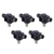 5pcs Pneumatic Throttle Valve Durable PVC Compression Resistance Connection Accessories6mm