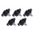5pcs Pneumatic Throttle Valve Durable PVC Compression Resistance Connection Accessories6mm
