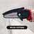 110V Rechargeable Handheld Portable Electric Pruning Saw Cordless Mini Chainsaw Small Wood Splitting Chainsaw One-handed Pruning Tool Power Chain Saw with Lithium Battery & Storage Case for Garden Orchard Tree Branch Wood Cutting
