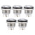 5Pcs Button Switch Stainless Steel Flat Top Button with LED Self Reset Power Accessories 12mmAC220V Red