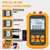 Handheld Optical Power Meter with 5km Red Light -70~+6dBm Mini Optical Power Tester Network Cable Tester Portable Digital Light Power Meter with 7 Optional Optic Wavelength