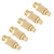 5pcs/set Brass Pneumatic Muffler Silencer Air Flow Speed Control 1/8 BSP Valve