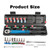 Adjustable Torque Wrench Set 1/4Inch Drive Spanner Kit 3-33N.m Hand Tool Bicycle Motorbike Car Repairing Accessory