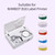 Niimbot Thermal Transfer Cable Label Skicker PET Paper for B18 Label Printer Barcode Price Size Name Blank Labels Waterproof Tear Resistant 14x120mm 55sheets/roll for Price Tag Office Supplies Clothing Stores Cable Wires