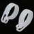 200pcs Nylon Plastic P Fasteners Clips Clamps Assorted Box for Cable Conduit Kit (White)