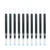 10Pcs Gel Pen Refills 0.5mm Black for Coloring 4th Gen Neutral Rollerball Antiswallowing Puncture Proof for Prison