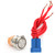 22mm AC250V 20A Push Button Switch Flat Head Metal Button Switch with 4Pin Socket(Self Locking )