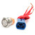 22mm AC250V 20A Push Button Switch Flat Head Metal Button Switch with 4Pin Socket(Self Locking )