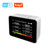 13 in 1 for Tuya WIFI Intelligent Air Quality Tester Indoor CO2 Detector CO2/TVOC/PM2.5/PM1.0/PM10/Temperature/Humidity/Time/Date/Alarm/Timer/Stopwatch Support Remote APP Control Alarm Function for