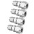 4Pcs Compression Tube Adapter 304 Stainless Steel DoubleFerrule Straight Reducer Union(Ф6/Ф10 )
