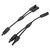 1 Pair Y Branch Connector Solar Panel Adapter Cable Splitter
