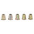 50Pcs M5*10mm Zinc Alloy Hex Drive Head Furniture Nuts Threaded for Wood Insert