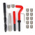 17Pcs Thread Repair Kit Stainless Steel Twisted Drill Wrench Threaded Insert M12x1.25