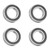 4Pcs 15267-2RS Rubber Sealed Deep Groove Ball Bearing 15x26x7 mm