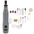 Mini Electric Drill DC5V 3‑Speed Adjustable Mini Electric Grinder Set Polishing Drilling Cutting Engraving Tool Gray