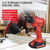 21V Portable Cordless Electric Drill 3/8 Inch Chuck Handheld Power Drill Screwdriver with 1.5Ah Battery Fast Charger, Bits Sleeves Extension Shaft, LED Work Light 2-variable Speed 25+1 Torque Adjustment 30N.m