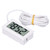 Digital Thermometer Mini LCD Wired Electronic Temperature Measurement Instrument FY13001White