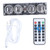 Glow Tube Clock Colorful 4 Digits IN‑12 Lightweight LED Retro Clock for Living Room Bedroom Decoration