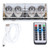 Glow Tube Clock Colorful 4 Digits IN‑12 Lightweight LED Retro Clock for Living Room Bedroom Decoration