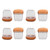 8Pcs Chair Legs Caps TPE Wear Resistant Table Stool Foot Protector Transparent Square Shape Medium Size