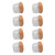 8Pcs Chair Legs Caps TPE Wear Resistant Table Stool Foot Protector Transparent Square Shape Medium Size