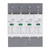 4P Surge Protective Device IP20 Overvoltage Arrester Protector 385V AC 36MM Rail Mounting