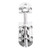 Door Latch Lock 110x38mm 316 Stainless Steel High Accuracy Electrolytic Polishing Process Sliding Bolt Lock