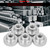 5Pcs Carbon Steel High Type Knurled Thumb Handle Nut GB806 M6 6*20