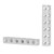 Aluminum Extrusion L Shaped Beam Light Weight Good Strength Corrosion Resistance Square Beam3106-0006-0048